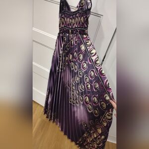 2 For $12 Sale! HOST PICK Step in Style Purple Peacock Maxi Dress